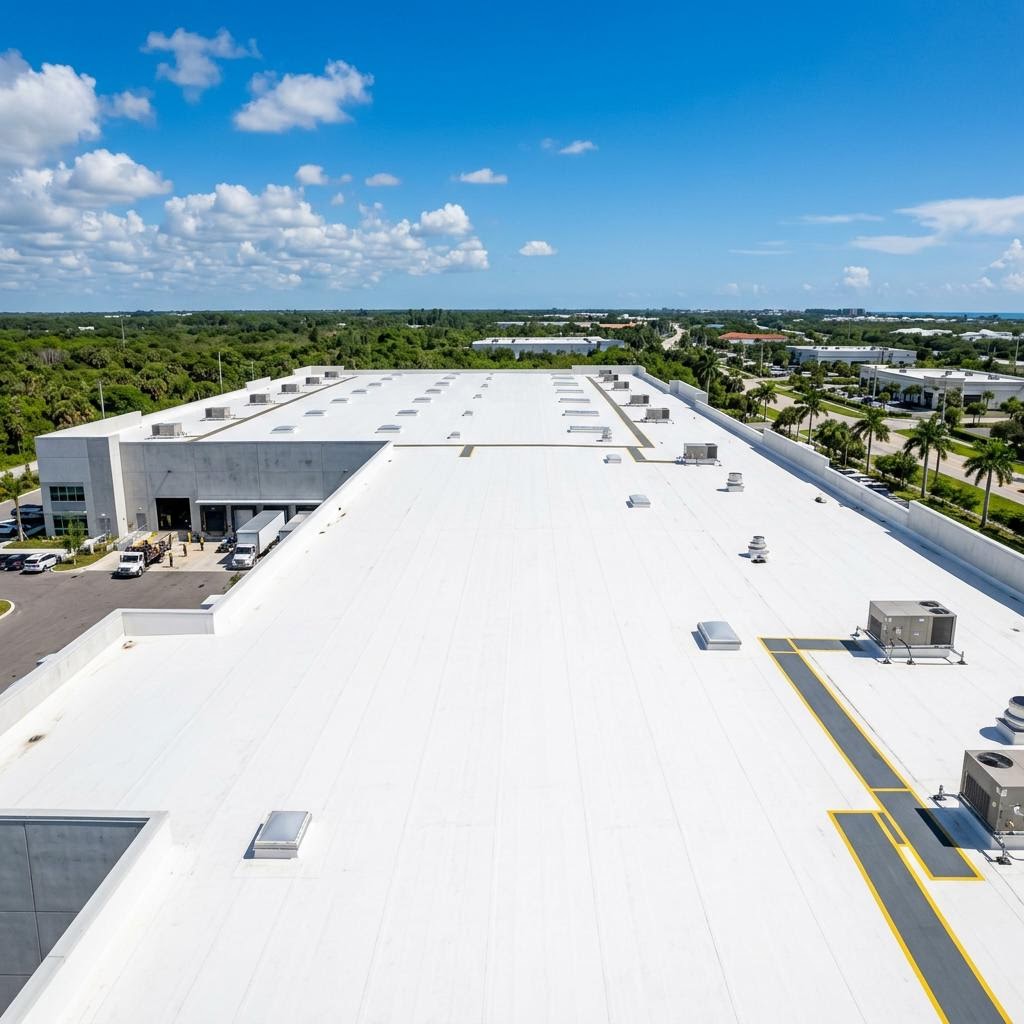 Commercial low-slope roof